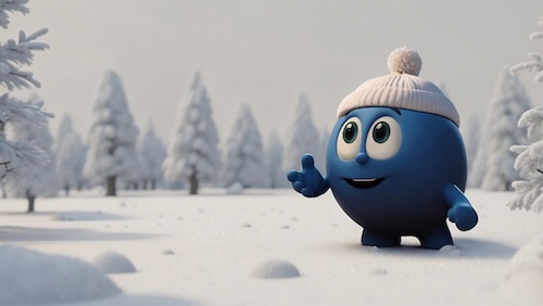 Mustikka Bombo: Lumihiutaleiden taikaa ✨❄️