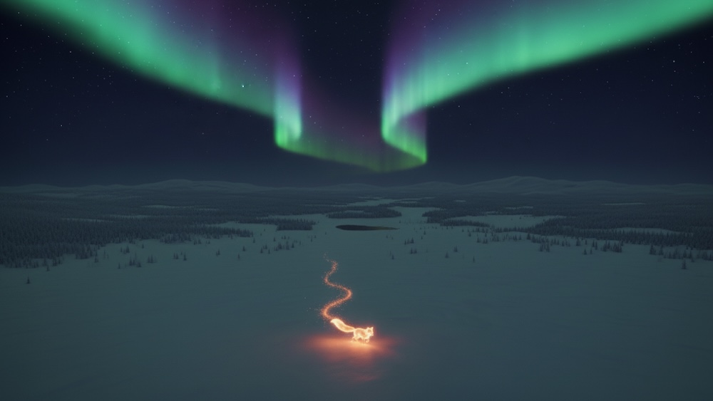 Teaserkuva Mustikka Bombo: Revontulet -ennakkokatselusta